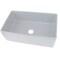 Nantucket Sinks 33 Inch Farmhouse Fireclay Sink with Waves Apron FCFS3320S-W-Waves - alternate 5